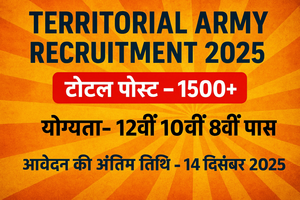 Territorial Army Rally Recruitment 2025