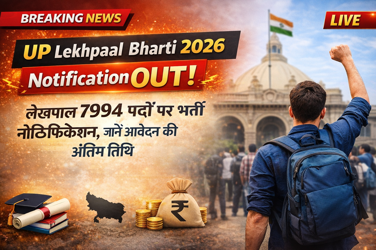UP Lekhpal 7994 Bharti 2026 यूपी लेखपाल भर्ती