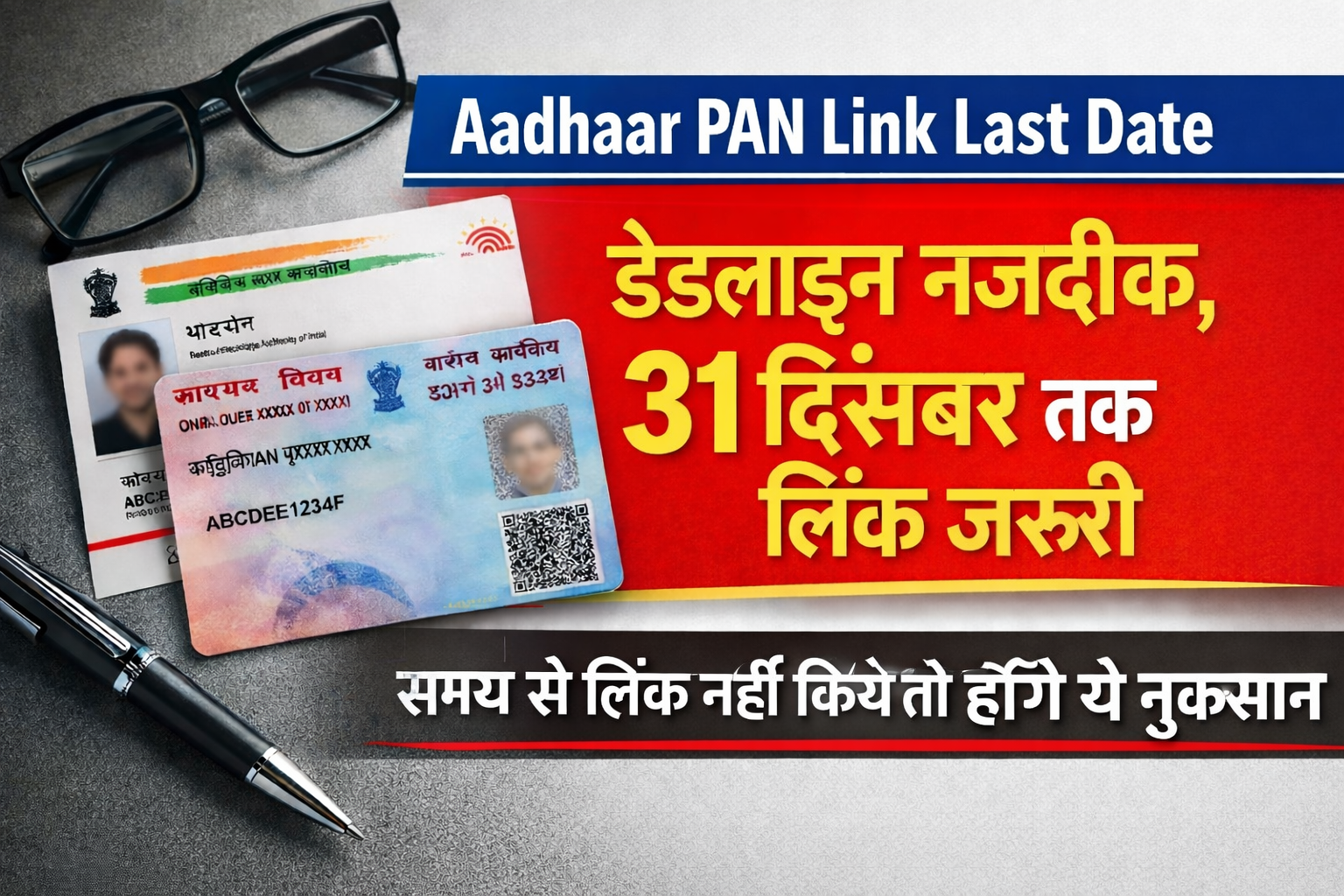 Aadhar Pan Card Link Last Date