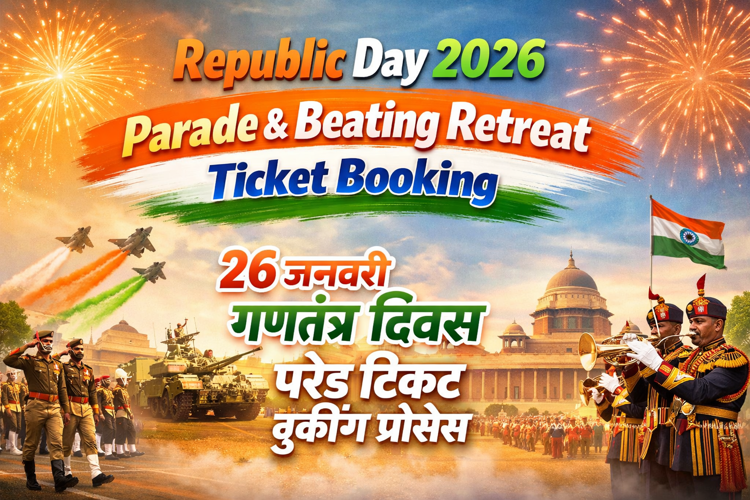 Republic Day 2026 Book Parade & Beating Retreat Tickets