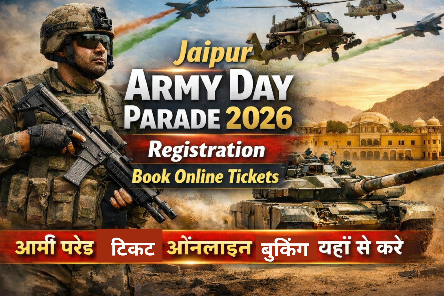 Jaipur Army Day Parade 2026 Registration Book Online Tickets