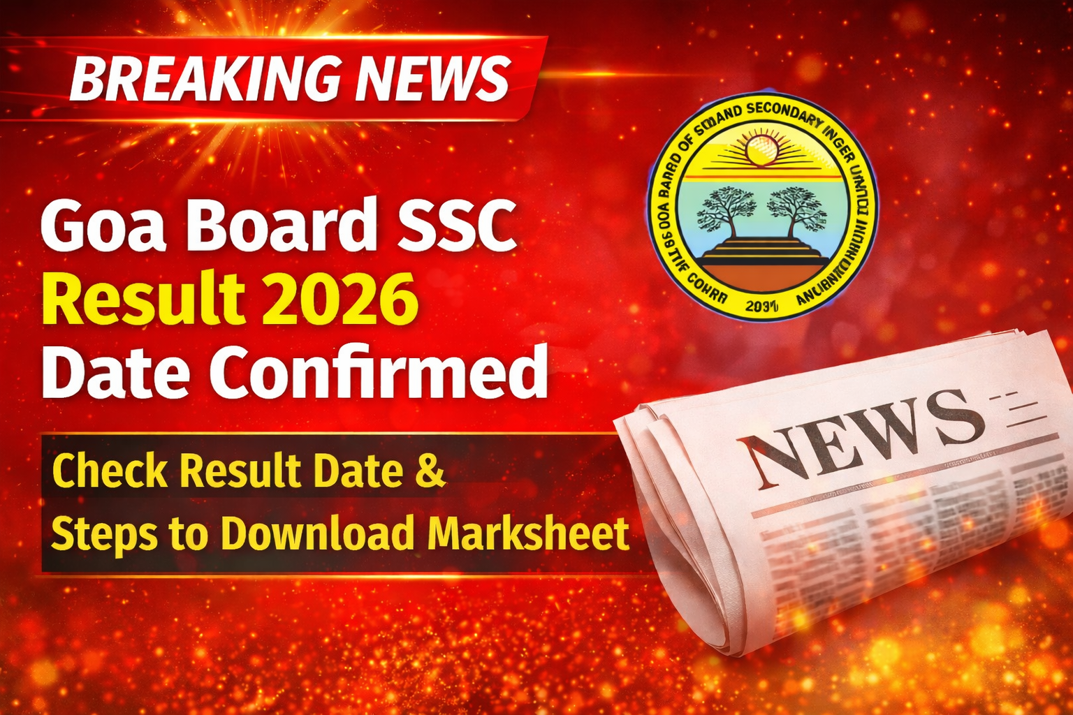 Goa Board SSC Result 2026 Date Confirmed