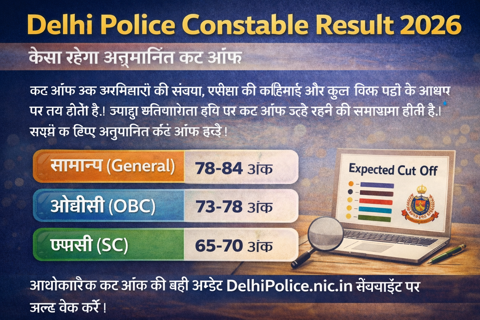 Delhi Police Constable Result 2026