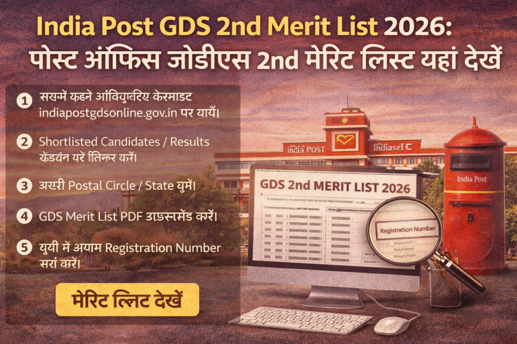 India Post GDS 2nd Merit List 2026