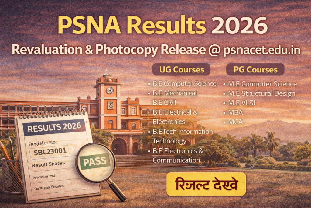 PSNA Results 2026