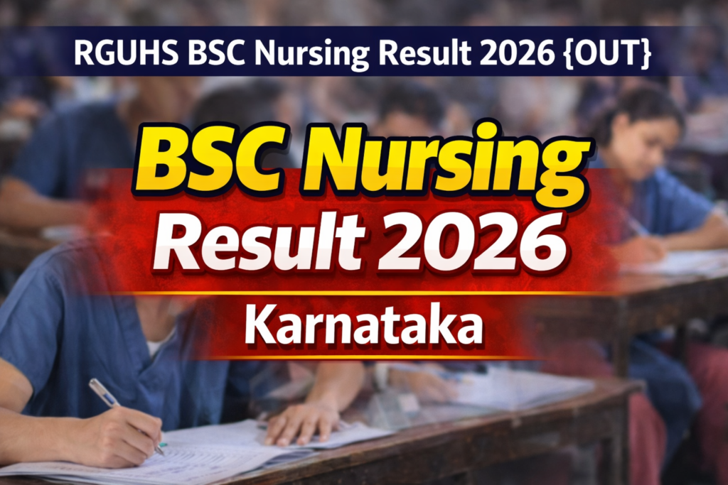 RGUHS BSC Nursing Result 2026