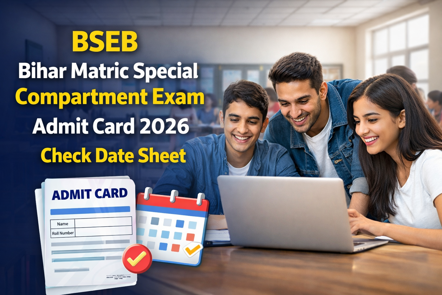 BSEB Bihar Matric Special Compartment Exam Admit Card 2026
